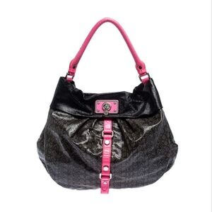 Marc By Marc Jacobs Black and Pink Shoulder Bag